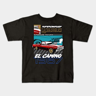 El Camino Muscle Car Kids T-Shirt